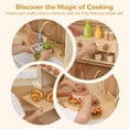 thumbnail image 3 of Play Kitchen Leeshyah de madera con características realistas para niños a partir de 3 años, 3 of 7