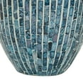 thumbnail image 4 of DecMode 16" Handmade Blue Mother of Pearl Shell Vase, 4 of 7