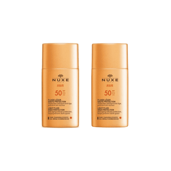 Nuxe Sun Light Fluid High Protection SPF50 50ml 2 Pack