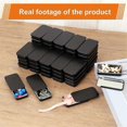 thumbnail image 3 of 60 Pack Black Mini Rectangular Metal Tins Boxes with Sliding Lids, 3 of 5