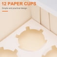 thumbnail image 3 of 12 cavity cupcake box 5pcs Portable 12-Cavity Cupcake Box Container Muffin Window Box (White), 3 of 6