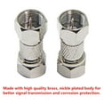 TRAHOOTV Cable Connector, 5 Pack F Male to Male Coaxial Adapter 75 Ohm