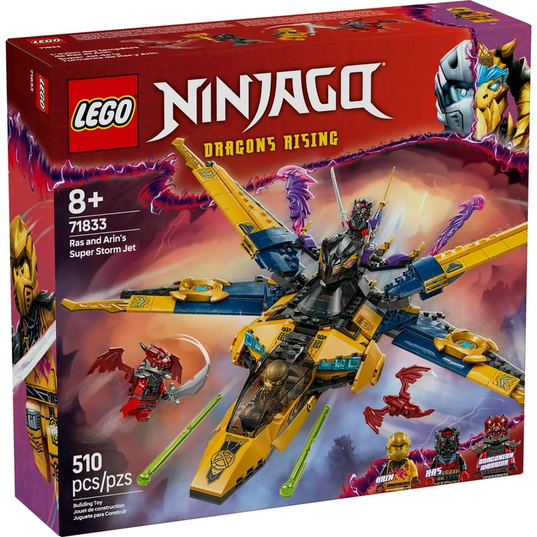 LEGO NINJAGO Ras and Arin's Super Storm Jet Toy - Building Toy for