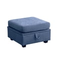 thumbnail image 3 of JONPONY Storage Ottoman for Modular Sectional Sofa, Blue, 3 of 7