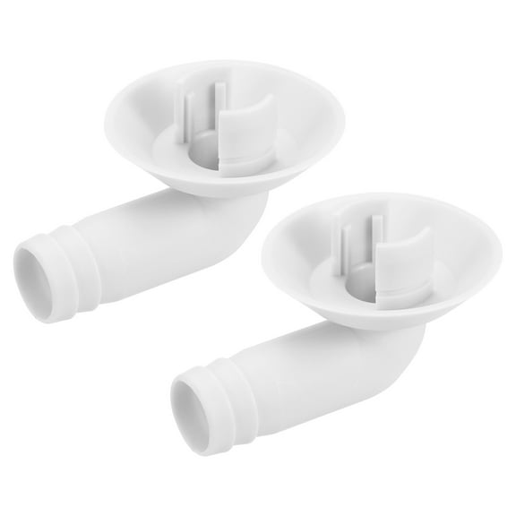 Uxcell Air Conditioner Drain Hose Connector 19mm Tube Elbow Fitting Replacement Part Accessories, Beige 2 Pack