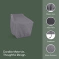 thumbnail image 4 of Covermates Outdoor Adirondack Chair Cover for Square Backs - 30"W x 38"D x 36"H, 300D Polyester, All-Weather, 4 of 7