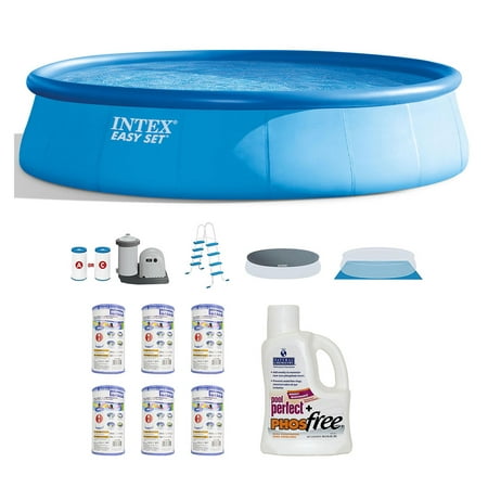 Intex Inflatable Above Ground  Pool Set w/  Filter (6 pk) & Natural