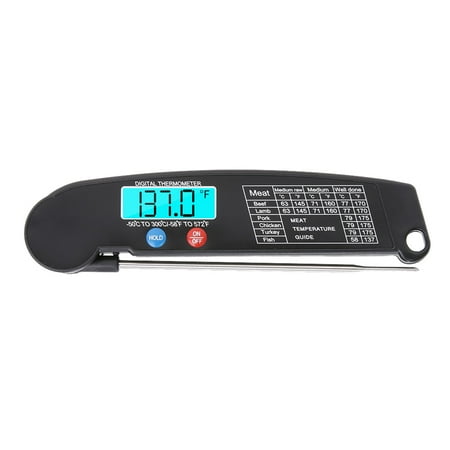

Tomshine Digital Instant Read Meat Food Cooking Tester with Rotatable Probe Backlight for Grill BBQ Milk Kitchen Use