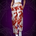 thumbnail image 2 of gakvbuo halloween sweatpants for women High Waiste Cinch Bottom Baggy cargo sweatpants for women with Pockets Athletic Fit Workout Active Joggers Pants Lounge Trousers Long Leg Pants, 2 of 4