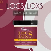 Stylo Locs Frizz Control Gel 16oz 4-Pack - Versatile, Long-Lasting Unisex Styling
