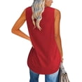thumbnail image 2 of Sherrylily Summer Women V Neck Tank Tops Loose Casual Sleeveless Shirts Tunic Fashion Tops, 2 of 5