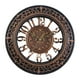 thumbnail image 1 of Relojes de pared elegantes, reloj redondo decorativo con péndulo para sala de estar y cocina, 1 of 7