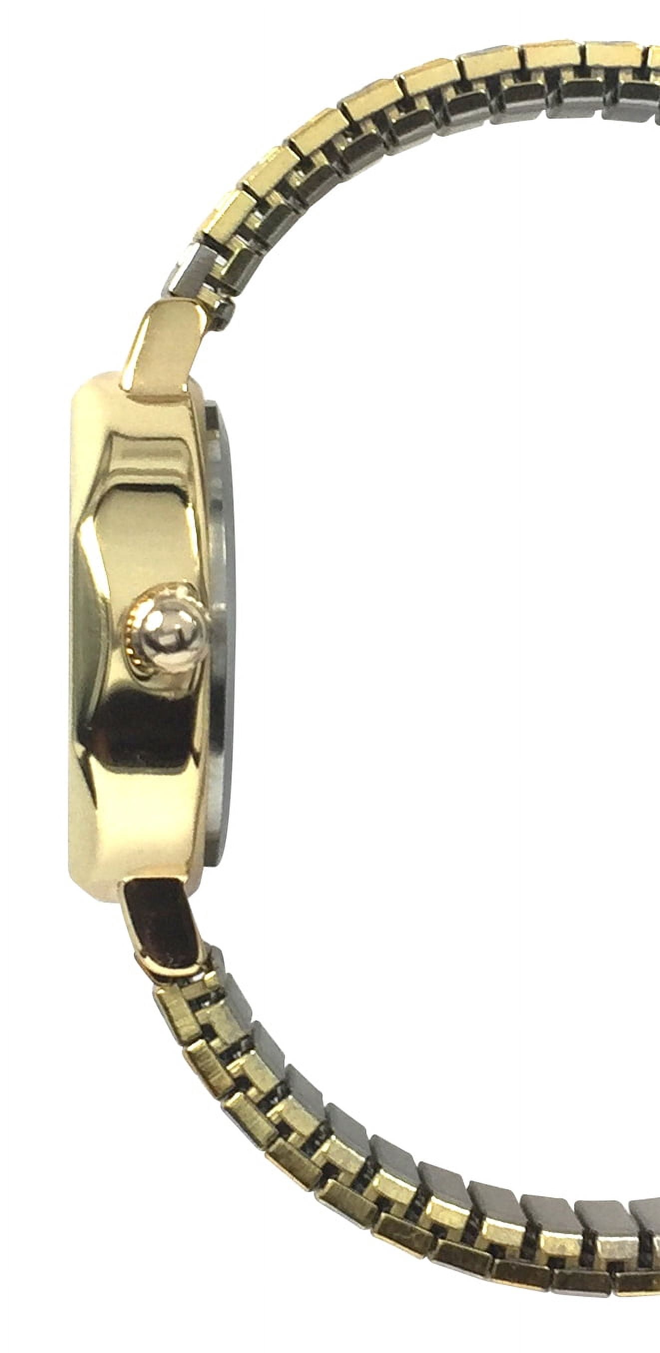 Time and Tru Ladies Analog Stainless Steel Expansion 2 Tone Wristwatch