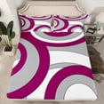thumbnail image 2 of Homewish Abstract Circle Stripes Full Size Sheets 4-Piece for Female Men Women,Retro Geometric Lines Breathable Bed Sheets,Minimalist Mid Century Lightweight Sheet Sets,Luxury Bedroom Decor, 2 of 7