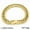 gold, variant on Stainless Steel Chain Wrist Cuban Link Bracelet for Men Women, Men's Jewelry, 8.26in