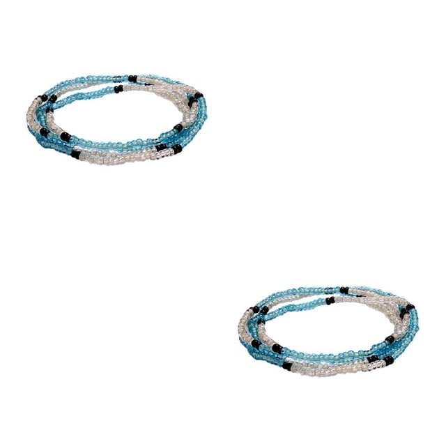 Minnieouse Cuentas Cadena de cintura Estilo simple Decoración de moda Accesorio Cadenas de vientre Tipo 26 tipo 26 2Conjunto