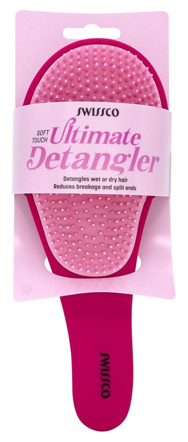Swissco, Hair Brush, Soft Touch Ultimate Detangler, Blue - Walmart.com