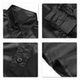 thumbnail image 4 of Men's Slim-Fit Long-Sleeve Solid Satin Silk Like Dance Prom Dress Shirt Tops, 4 of 5