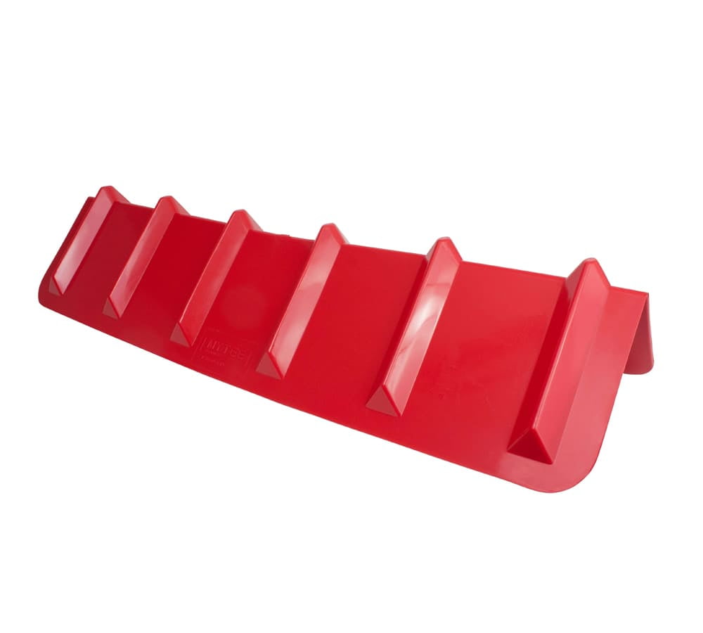 20 Pack Red Flatbed Edge Protectors - 8" x 8" x 36" | V Shaped Winch Ratchet Straps Plastic Corner Protector for Flatbed Cargo Load