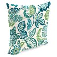 thumbnail image 5 of Jordan Manufacturing 16" x 16" Dailey Opal Blue Leaves Square Outdoor Throw Pillow (2 Pack), 5 of 9