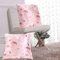 thumbnail image 6 of Flamingos and Flowers Throw Pillow Covers Pillowcases 16 x 16 Inch Home Decor 2 Packs for Bedroom Sofa, 6 of 6