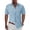 Light Blue, variant on Casual Button Up Shirts for Men Striped Print Short Sleeve Tops for Seaside, lightweight Summer Tops