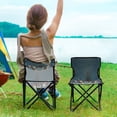 thumbnail image 5 of 600D Oxford Camping Chair Portable Foldable Chair Supports 220 lbs for Picnic, Fishing, Backpacking Snowman with A Christmas Hat, 5 of 8