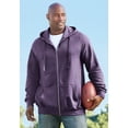 thumbnail image 2 of Kingsize Men's Big & Tall Fleece Zip-front Hoodie Jacket, 2 of 6