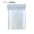 thumbnail image 1 of Cheers 100Pcs/Set Clear Household Sundries Food Storage Resealable Zipper Plastic Bags, 1 of 7