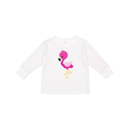 

Inktastic Cute Flamingo Little Flamingo Pink Flamingo Gift Toddler Toddler Girl Long Sleeve T-Shirt