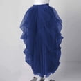 thumbnail image 3 of Women Dresses Navy Tutu Skirts for Women High Low Tulle Dress Layered Mesh Fairy Skirt Tutu for Women Adults, 3 of 5