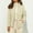 Beige, variant on Edvintorg Women Down Coats with Zipper Solid Casual Jackets Outdoor Plus Size Outwears Long Sleeve Windproof Loose Coat