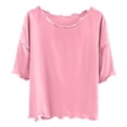 thumbnail image 4 of Godom Girls T Shirts Short Sleeve Crewneck T-Shirt Tee Girls' Summer T Shirts, 4 of 5