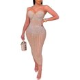 thumbnail image 1 of Vestidos de cumpleaños de manga larga para mujer, vestido Sexy con proceso de diamante caliente, vestido de noche para fiesta y Club, 1 of 5