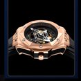 thumbnail image 2 of Binbond Reloj de Pulsera de Silicona de Acero Inoxidable para Hombre, Negro, 2 of 7
