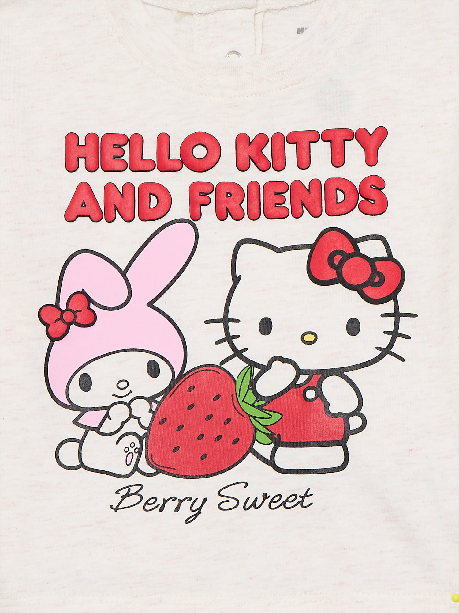 Hello Kitty Baby Girls Graphic Tee and Bike Shorts Set, 2-Piece, Sizes 0/3M-24M