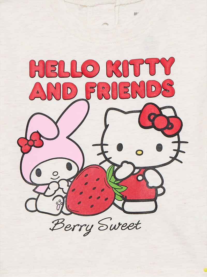 Hello Kitty Baby Girls Graphic Tee and Bike Shorts Set, 2-Piece