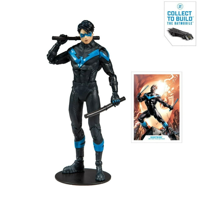 McFarlane Toys - DC Multiverse - Nightwing: Better than Batman with Build-A Batmobile Parts