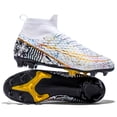 thumbnail image 3 of Zapatos de fútbol profesionales para hombre, botas de fútbol de entrenamiento al aire libre, zapatos de entrenamiento de Futsal, tacos de hierba a juego, FG/TF, césped ultraligero, 3 of 5