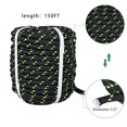 thumbnail image 3 of 1/2 in Polyester Rope 150 FT Nylon Pulling Rope Arborist Rigging Rope Sailing Rope for Camping Swings Arborist Gardening Marine Black, 3 of 6