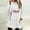 White, variant on Babysbule Christmas Shirts for Women Round- Neck And Winter Loose Print Pocket Warm Long Sleeve Blouse Tops Tops Fashion