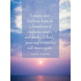 thumbnail image 2 of ArtsyQuotes 15x18 White Modern Wood Framed Museum Art Print Titled - Anne Frank Quote: Build My Hopes, 2 of 4