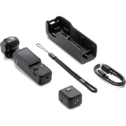 DJI Osmo Pocket 3 Vlogging Camera with 1 CMOS & 4K/120fps Video, 3-Axis Stabilization, Face/Object Tracking, 2 Rotatable Touchscreen Bundle with DJI Osmo Bag, Gripster Tripod and Tripod