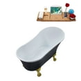 thumbnail image 3 of 63" Streamline N366BGL-IN-BGL Clawfoot Tub and Tray With Internal Drain, 3 of 12