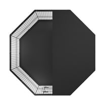 8-Panel Foldable Dog Exercise Pen with Top Cover and Bottom Mat, 24 Inch Tall Metal Pet Fence for Puppy, Small Medium Dogs, Indoor Outdoor Kennel for Yard, Camping