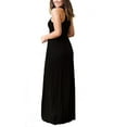 thumbnail image 5 of Aiyino Women's Sleeveless/Long Sleeve Plain Maxi Dresses Casual Long Dresses with Pockets, 5 of 7