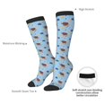 thumbnail image 6 of Haiem Sea Turtle Socks, Funny Novelty Crazy Design Cotton Socks Sports Socks Knee High Socks For Men, Women,1Pairs - Gift For Working Friends, 6 of 8