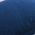 thumbnail image 3 of Porch & Den  Manor Embroidered Pillow Sham (Set of 2) True Navy 20 x 36 +2, 3 of 5