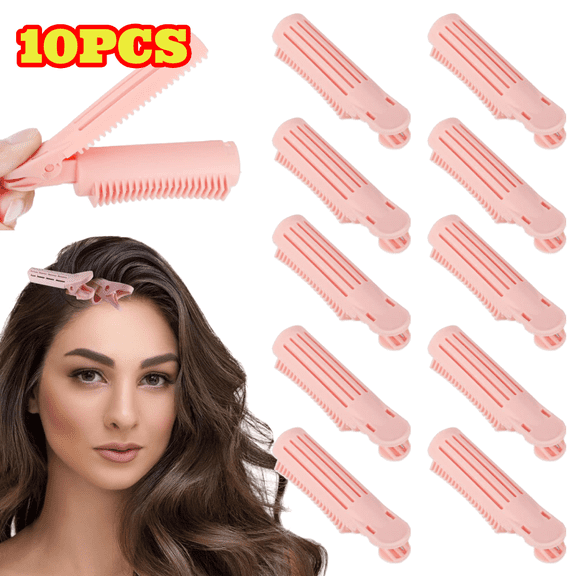 10pcs Volumizing Hair Root Clips, Natural Fluffy Roll Clips Curlers Instant Hair Styling DIY Tools
