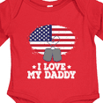 thumbnail image 4 of Inktastic I Love My Daddy Military Son Daughter Boys or Girls Long Sleeve Baby Bodysuit, 4 of 5